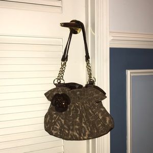 Embellished Brown Leopard Purse